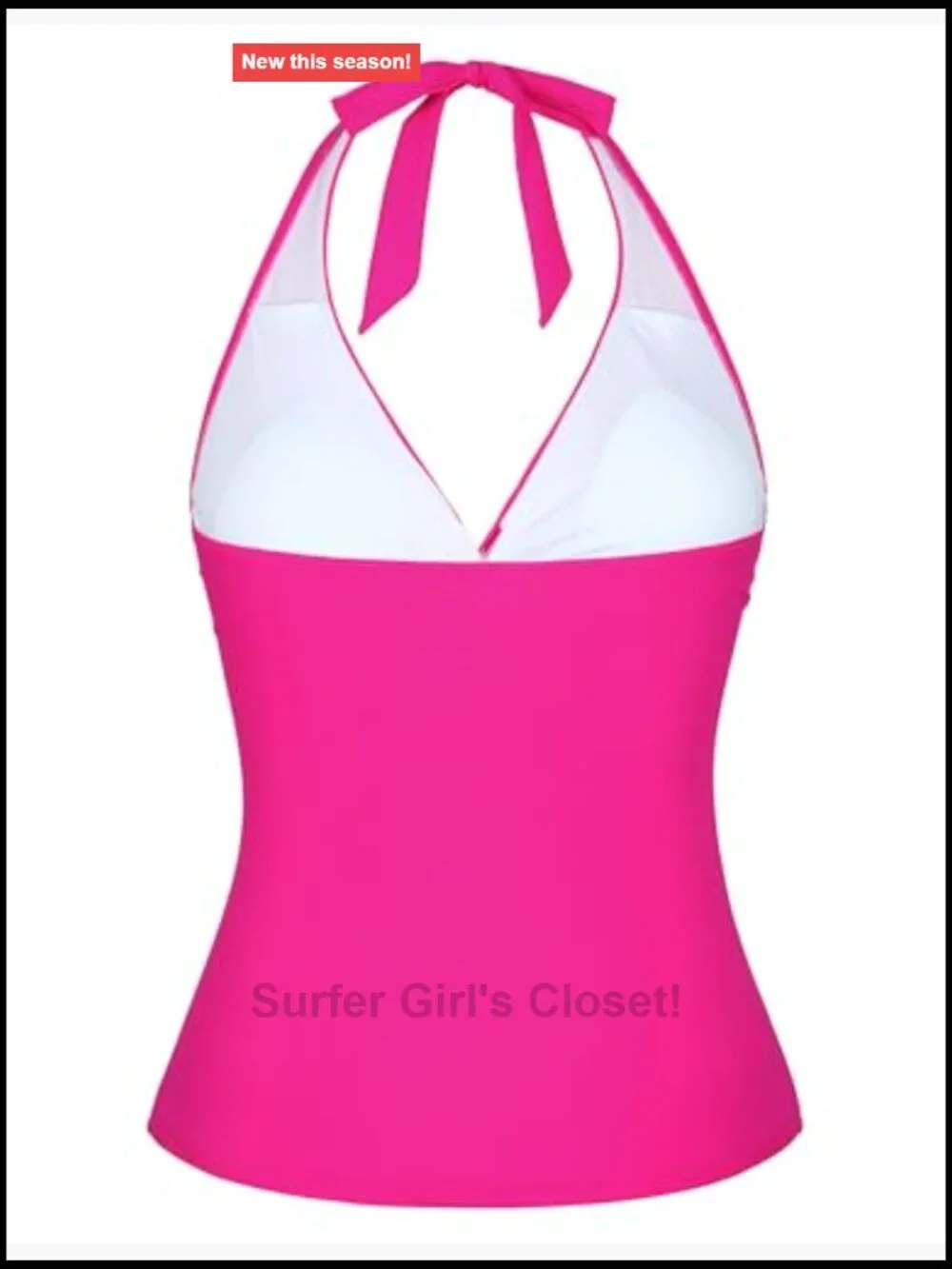 Underwire Halter Tankini Top Tummy Control Swimsuit Push Up Bathing Suit